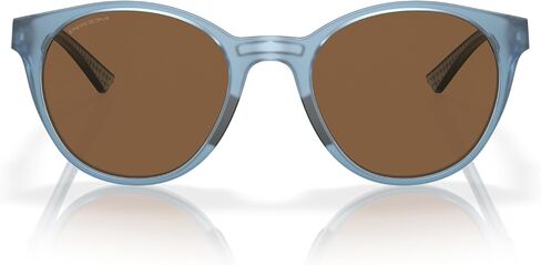 Oakley Women's OO9474 Spindrift Round Sunglasses, Matte Carbon/Prizm Sapphire Polarized, 52 mm in Kuwait