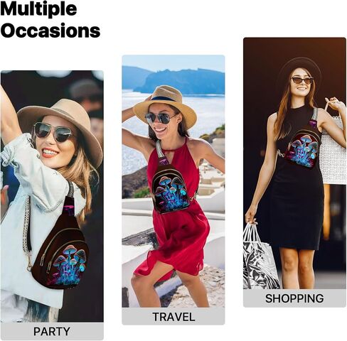 Tiger Small Leather Sling Bag for Women Crossbody Fanny Pack Travel Casual Chest Bag with Adjustable Strap in Saudi Arabia