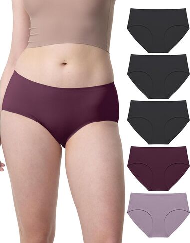 Neione No Show Women's Cotton Underwear Seamless Hipster Panties with No Panty Lines in Kuwait