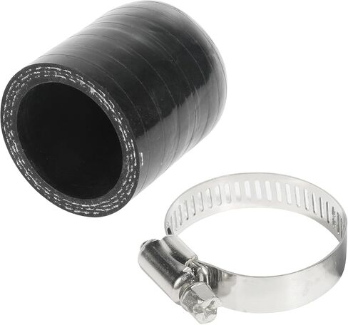 Coolant Cap,Coolant Cap for Car,Silicone Coolant Cap with Clamp,Car Accessories Intake Vacuum Hose End Plug,Car Coolant Cap for Coolant Heater Bypass Vacuum Water Port (Black, 3/8" (9.5mm)) in Saudi Arabia