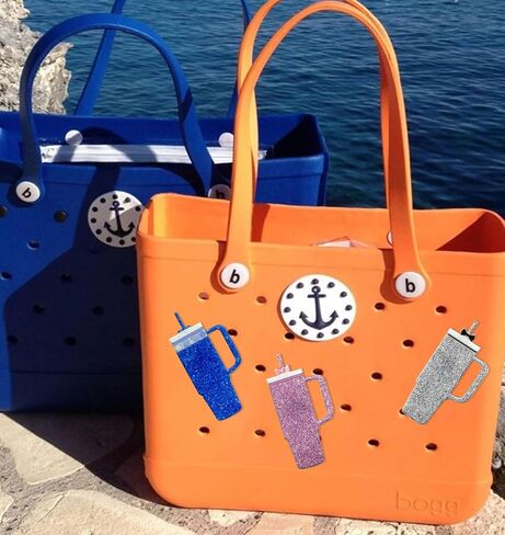 4 PCS Charms for Bogg Bags, Bogg Bag Accessories Set, Compatible with Rubber Beach Bag Tote Handbag Decoration, Compatible with Various Bogg Bag Sizes in Saudi Arabia