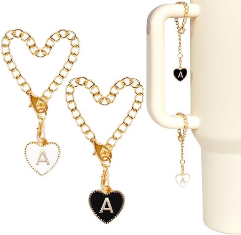 SUNNYCLUE 4Pcs Letter Charm Accessories Water Cup Charms for Office Home Birthday Parties Handle Decor in Saudi Arabia
