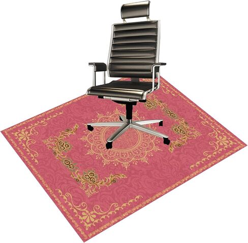 Chair Mat for Hardwood Floor Office for Carpet Desk Computer Chair Mat Under Desk Rug Protector for Rolling Chair, Computer Gaming Chair Mat (Purple, 48“x60") in Saudi Arabia