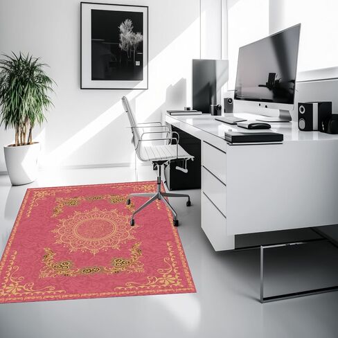 Chair Mat for Hardwood Floor Office for Carpet Desk Computer Chair Mat Under Desk Rug Protector for Rolling Chair, Computer Gaming Chair Mat (Purple, 48“x60") in Saudi Arabia