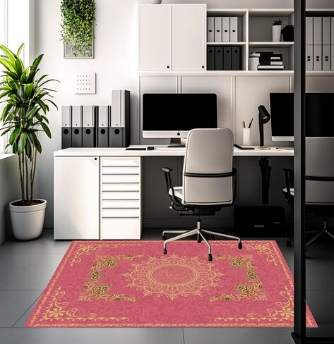 Chair Mat for Hardwood Floor Office for Carpet Desk Computer Chair Mat Under Desk Rug Protector for Rolling Chair, Computer Gaming Chair Mat (Purple, 48“x60") in Saudi Arabia