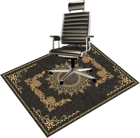 Chair Mat for Hardwood Floor Office for Carpet Desk Computer Chair Mat Under Desk Rug Protector for Rolling Chair, Computer Gaming Chair Mat (Purple, 48“x60") in Saudi Arabia