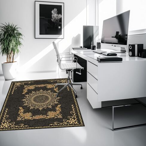 Chair Mat for Hardwood Floor Office for Carpet Desk Computer Chair Mat Under Desk Rug Protector for Rolling Chair, Computer Gaming Chair Mat (Purple, 48“x60") in Saudi Arabia