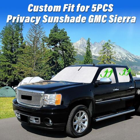 KMF 8pcs Full Window Sun Shade Custom Fit for Mitsubishi Outlander 2022-2025 Accessories(NOT for Outlander Sport) Privacy Car Window Covers for Windshield Side Rear, UV Block and Blackout for Camping in Saudi Arabia