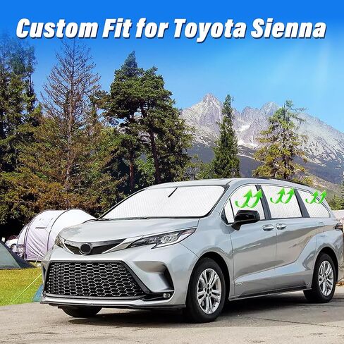 KMF 8pcs Full Window Sun Shade Custom Fit for Mitsubishi Outlander 2022-2025 Accessories(NOT for Outlander Sport) Privacy Car Window Covers for Windshield Side Rear, UV Block and Blackout for Camping in Saudi Arabia