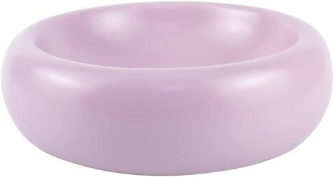 Purple Ceramic Paper Clip Holder Creative Donut Paperclip Holders for Office Home Desk Organizer Dispensers Desktop Elegant Jewelry Binder Clips Storage Tray (Purple) in Saudi Arabia