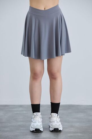 Women's Athletic Skirts with Shorts- Athletic High-Waist Pleated Skater-Tennis-Golf Skirt with Built-in Shorts in Saudi Arabia