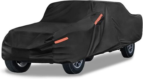 X AUTOHAUX غطاء سيارة للشاحنة لسيارة جيب جلاديتور JT 2020-2024 خارجي مقاوم للماء والشمس والمطر والغبار والرياح والثلج حماية أسود in Saudi Arabia