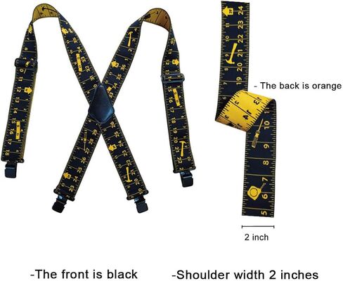 Suspenders for Men Mens Suspenders - Tirantes Para Bolsas De Construccion Tool Belt Suspenders Tape Measure Suspenders in Saudi Arabia