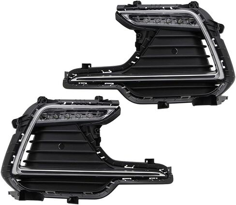 LED DRL Daytime Running Light for Hyundai Elantra Sport 2017 2018 Driving Fog Bezel Lamp Assembly with Turn Signal in Saudi Arabia