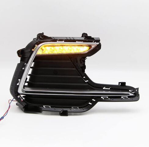 LED DRL Daytime Running Light for Hyundai Elantra Sport 2017 2018 Driving Fog Bezel Lamp Assembly with Turn Signal in Saudi Arabia