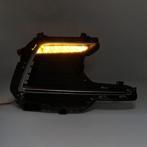 LED DRL Daytime Running Light for Hyundai Elantra Sport 2017 2018 Driving Fog Bezel Lamp Assembly with Turn Signal in Saudi Arabia