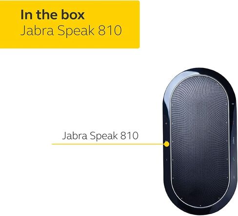 Jabra Speak 810 Microsoft Lync Widedband Audio Professional Conference Speakerphone with Isave Microfiber Cloth (Renewed) in Saudi Arabia