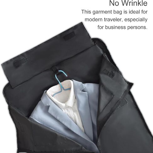 Convertible Duffle Garment Bag, 4 in 1 Garment Bag with Shoulder Strap, Garment Duffle Bags for Travel, Carry on Garment Duffel Bag for Men, Foldable Duffel Suit Bag for Business, Light Grey in Saudi Arabia