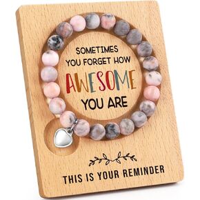 Inspirational Bracelets for Women Birthday Gifts for Friends Female, Mothers Day Gift, Unique Gifts for Mom, Aunt, Coworker, Sister, Daughter, Granddaughter on Birthday Graduation