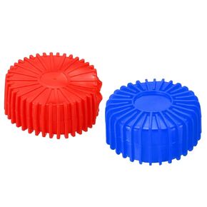 PATIKIL Protective Gauge Boots for 2-3/4" Gauge, 2 Pack Manifold Gauges Refrigerant HVAC Pressure Gauge Cover Covers for Air Conditioner Maintenance, Red Blue
