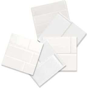 SMART TILES Peel and Stick Backsplash - 5 Sheets of 11.43" x 9" - 3D Adhesive Peel and Stick Tile Backsplash for Kitchen, Bathroom, Wall Tile