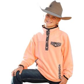 Cinch Cruel Girl Girl's Peach Fleece Pullover