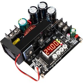 DC Buck Converter, DROK DC to DC Step Down Power Supply Module 10V-65V to 0-60V 0-12A Adjustable Voltage Regulator Transformer Board with LED Display for Volt Reducer