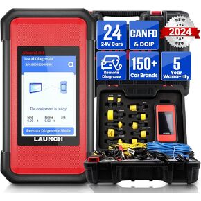 LAUNCH X431 SmartLink C Heavy-Duty Diagnostic Module, Full OBDII Diagnostics, CANFD & DOIP Support, for Cummins, Bosch, Truck & Commercial Vehicle Scanner Compatible with X431 PRO3S+, PRO5 Series