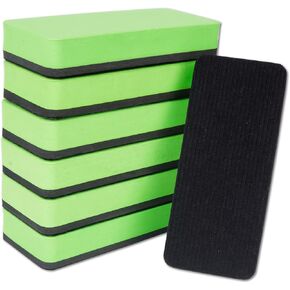 6 Pack Dry Erase Eraser,Felt Magnetic Dry Eraser,Dustless Whiteboard Eraser,Medium EVA Trace-Less Dry Erase Board Eraser for Classroo,Office and Home (Green) (A-Green)