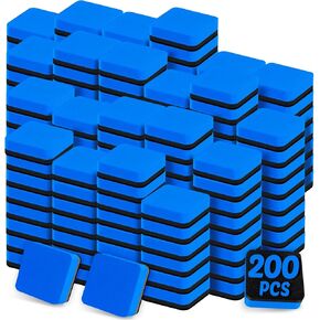 200 عبوة من ممحاة المسح الجاف المكعبة، ممحاة جافة للسبورة المغناطيسية الصغيرة، ممسحة تنظيف السبورة للفصول الدراسية والمدرسة والمنزل واللوازم المكتبية in Kuwait