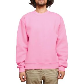 Men's Sweatshirts Soft Long Sleeve Crewneck Sweatshirt Lightweigt Fleece Sweat Shirt Breathable Pullover Sweater S-3XL