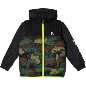 Hurley Boy's Twofer Puffer Jacket (Little Kids)