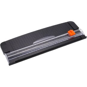 PATIKIL 12 Inch Paper Cutter, A4 Size Portable Paper Trimmer Slicer Scrapbooking Tool with Cutter Head Blade for Craft Paper Photo Cardstock, Black