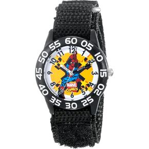 Marvel Kids' W001719 Spider-Man Analog Display Analog Quartz Black Watch