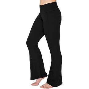 JJwinks Women's Happy Hour Pant - Loose Fit Flared Bottom Pants, No Muffin Top 4in Waistband for Lounging