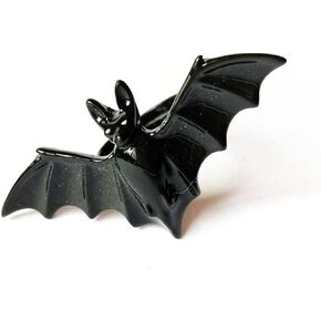 Halloween Bat Finger Ring Open Adjustable Black Punk Wing Ring Gothic Vampire Finger Band for Boys Girls Personality Jewelry