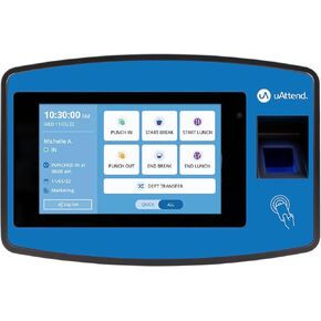 Cloud Connected Biometric Attendance System: Fingerprint Time Clock, RFID & PIN Punch Clock for Small Business - NX2500
