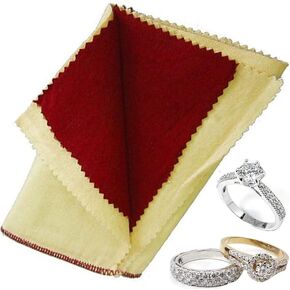 Double Polishing Cloth 30 cm X 30 cm Gold, Silver Remove Tarnish Jewelry