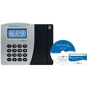 Pyramid Time Systems, Time Trax Elite PSDLAUBKK Automated Swipe Card Time Clock System with Downloadable Software, Expandable up to 500 Employees, Made in USA, Black