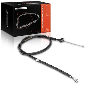 A-Premium Front Side Parking Brake Cable Assembly Compatible with Toyota Models: Tundra 2000-2005, Manual Transmission - Replace# 4641034060