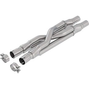 BORLA 60662 Perf. Exhaust SwitchFire X-Pipe 2015-2023 Ford Mustang GT V8 2.25" O.D. Dual In./ 2.5" I.D. Dual Out., 33.2" Overall Length Designed To Replace O.E. Resonator Only T-304 Stainless Steel.