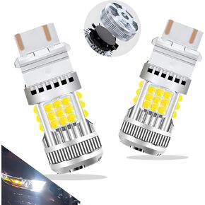 3157 LED Bulbs 600% Super Bright 4000 Lumen 3156 3057 3056 3047 3457 4114 4157 LED Bulb White for Reverse Lights, Brake Tail Lights, Parking Turn Signal Daytime Running Lights (Pack of 2)