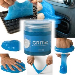 Premium Car Cleaning Gel (200g) Interior Detailing Kit Automotive Duster Crumbs Cleaner Car Crevice Cleaner Slime Auto Air Vent Removal Putty Cleaning Keyboard Cleaner Car Accessories Window Sill Blue
