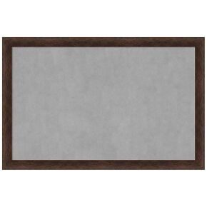 Amanti Art Framed Magnetic Board (35 x 23) Warm Walnut Narrow Magnet Board, Large Magnetic Bulletin Board for Office Decor, Mudroom, Kitchen or Organization Drop Zone from WI, USA