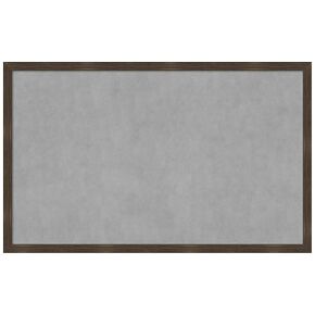Amanti Art Framed Magnetic Board (42 x 26) Woodgrain Stripe Chocolate Magnet Board, Large Magnetic Bulletin Board for Office Decor, Mudroom, Kitchen or Organization Drop Zone from WI, USA