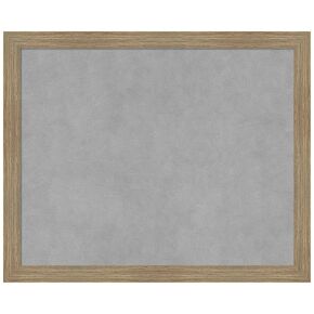 Amanti Art Framed Magnetic Board (22 x 18) Woodgrain Stripe Mocha Magnet Board, Small Magnetic Bulletin Board for Office Decor, Mudroom, Kitchen or Organization Drop Zone from WI, USA