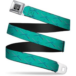 Buckle-Down Seatbelt Belt - PDX Airport Carpet Old - 1.0" Wide - 20-36 Inches in Length