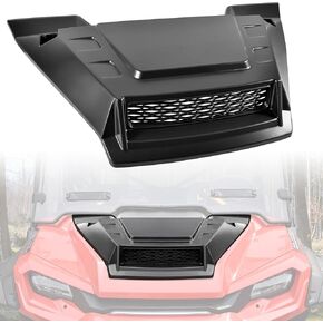 SAUTVS Sport Hood Scoop with Mesh for Honda Pioneer 1000 3P 5P 6P 2016-2024, Sporty Hood Scoop with Grille Kit Front Hood Cover for Honda Pioneer 1000-3 1000-5 1000-6 2016-2024 Accessories