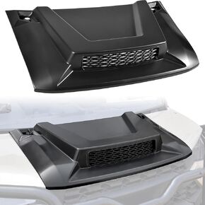 Hood Scoop for Polaris Ranger XP 1000/ Crew XP 1000 2018+, Front Hood Cover with Mesh Grille Air Intake Kit for Polaris Ranger XP 1000 / Ranger 1000 XP Crew 2018-2024 Accessories