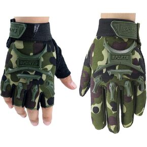 Long Keeper Kids Cycling Gloves Boys Girls - Anti-slip Tactical Climbing Fishing Sport Gloves